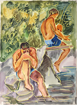 Манюков Олег Григорьевич. Жара, но в воду лезть не хочется 